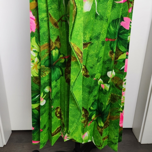 Vintage 60s Pleated Butterfly Kaftan - Picture 8 of 15